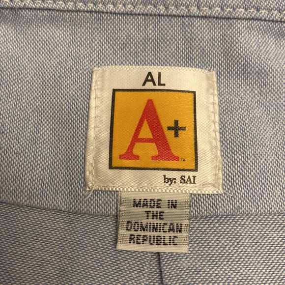 Blue Oxford short sleeve shirt - Picture 3 of 3